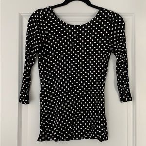 Guess Low Back Polka Dot Top